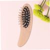 Beaupretty Wooden Massage Comb with Cushion Ergonomic Detangling Hair Brush for All Hair Types Scalp Massager for Home and Spa Use Black Design view 3