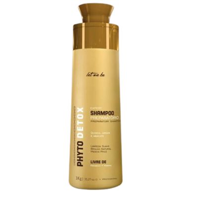 Let Me Be Phyto Detox Clarifying Shampoo 1000ml 33.8 fl oz Pre-Treatment Cleanser for Smoothing or Keratin Process