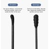 GIGIFULL Multifunctional Cotton Swabs - Black, Spiral and Earpick Shaped Tips, Wood Pulp Paper Stick, Includes Clear Storage Box, Safe for Ears and Nose, Package Style may vary,100 Pack view 3
