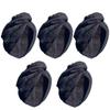 (5 Pack) Hair Drying Towels, Extra Large for Long Hair, Quick Dry Microfiber (Charcoal) view 2