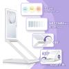 Travel Makeup Mirror with Lights - 3 Color LED, USB Rechargeable, 10X Magnifying, Adjustable Height, 360 Rotation, Compact Folding Touch Screen Smart Cosmetic Mirror view 2