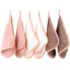 PHOGARY Microfiber Makeup Cloths Washable, 6 Pack Reusable Makeup Eraser Cloth for Face, Erase Your Face Washcloths, Reusable Make Up Remover Cloths for Face Towel - Gentle on Skin (8 x 8in, Brown) view 1