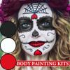 3 Pcs White Black Face Paint - Water Based Face Painting Kit for Joker Zombie Clown Costume Special Effects Makeup view 2