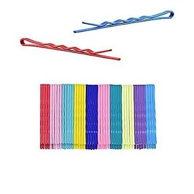 50 Colored Metal Bobby Pins, Hair Accessories For Girls Hair Styling Clips