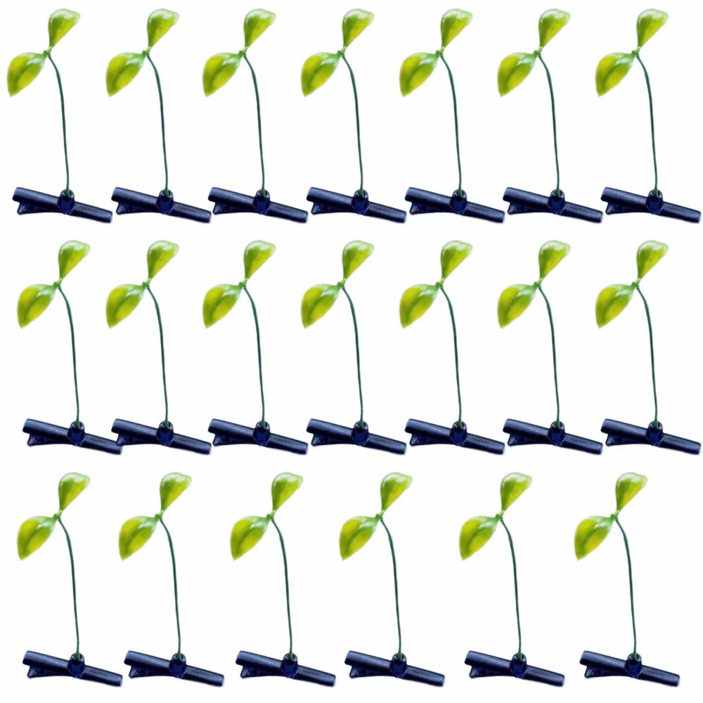 20 Pcs Bean Sprout Hair Clips Little Grasst Hairpins Funny Barrette Headwear Hair Accessories for Women Kids Girls Lady Home School Party Headwear