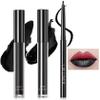 3 PCS Black Matte Liquid Lipstick and Lipliner Set,High Pigmented Matte Lipstick Lipgloss Black Lip Liner Set Long Lasting Waterproof Velvet Liquid Lip Gloss Stain Set for Halloween Gothic Makeup view 1