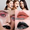 3 PCS Black Matte Liquid Lipstick and Lipliner Set,High Pigmented Matte Lipstick Lipgloss Black Lip Liner Set Long Lasting Waterproof Velvet Liquid Lip Gloss Stain Set for Halloween Gothic Makeup view 3
