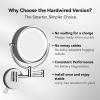 GURUN Wall Mounted Hardwired Makeup Mirror with 3 Tones Dimmable LED Lights 10x Magnifying Mirror with Touch Control for Bathroom Bedroom 13" Extendable Arm Direct Wire M1809D-T(10x,Chrome) view 4