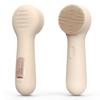 Silicone Face Scrubber, NgraCoola CLIE 2.0 Facial Cleansing Brush, Rechargeable, Waterproof Face Scrub Brush for Cleansing, Exfoliating, Massaging, Electric Facial Exfoliator for Women and Men - Oat view 1