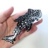 Whale Shark Hair Clip,Cellulose Acetate Hair Clips,Big Claw Clips for Women,Hair Accessories,Black view 3