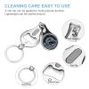 Aviation and Airplane Stamp Silhouettes Fingernail Clipper Metal Fingernail Cutters Portable Nail Clipper with Nail File view 3