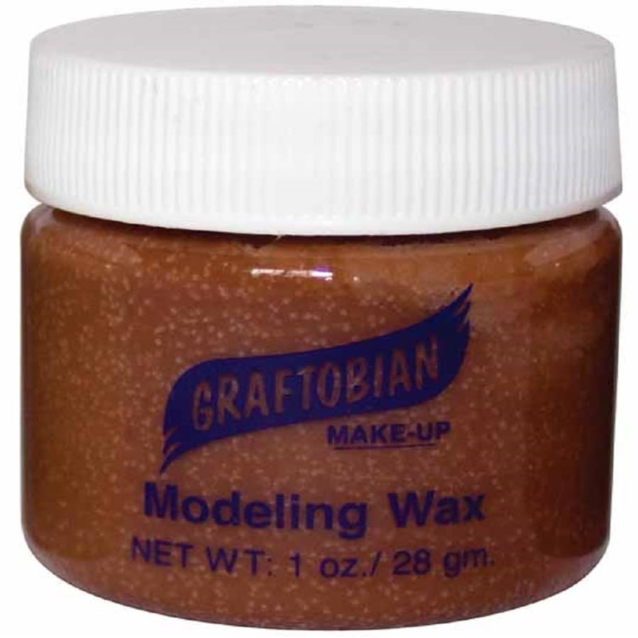 Graftobian Theatrical Modeling Wax Brown Color Pro Make-Up Special Effect 1oz
