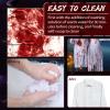 2 PACK Blood Splatter Fake Blood Washable,Halloween Fake Blood Spray Eye Blood Drops Body Paint,Fake Blood for Clothes and Zombie Monster Vampire Clown Costume Cosplay Makeup view 4