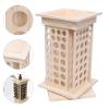 104 Holes Wood Rotating Essential Oil Bottle Holder Classification Display Stand Rack Essential Oil Rack with 32 Small Holes and 72 Large Holes for Displaying Essential/Massage Oils/Perfume/Cosmetic/2 view 4