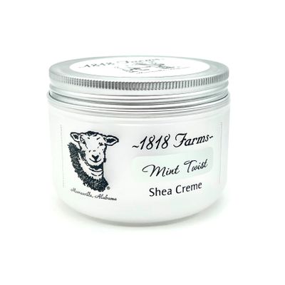 1818 Farms Shea Creme, 8 Fluid Ounces (Mint Twist)