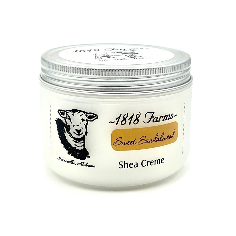 1818 Farms Shea Creme, 8 Fluid Ounces (Sweet Sandalwood)