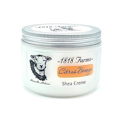 1818 Farms Shea Creme, 8 Fluid Ounces (Citrus Breeze)