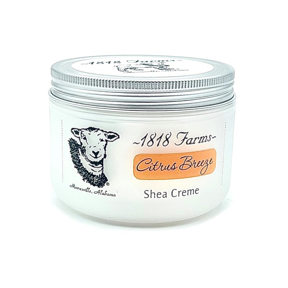 1818 Farms Shea Creme, 8 Fluid Ounces (Citrus Breeze)