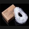 100 Pcs Disposable Shower Caps Plastic Clear Hair Caps Bath Caps for Hotel Travel view 2