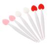 Beatifufu Nose Exfoliating Lip Scrub Brush 6pcs Double-Sided Brush Set Facial Silicone Beauty Supplies Pink view 1