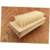 Beaupretty Wooden Nail Brush Natural Bristle Double Sided Spa Brush Nail Scrubber for Hands view 3