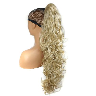 30" Long Curly Ponytail Clip In Claw Ponytail Hair Extension Synthetic Hairpiece 2With A Jaw/Claw Clip