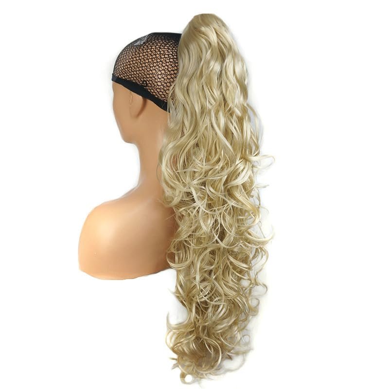30" Long Curly Ponytail Clip In Claw Ponytail Hair Extension Synthetic Hairpiece 2With A Jaw/Claw Clip