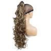 30" Long Curly Ponytail Clip In Claw Ponytail Hair Extension Synthetic Hairpiece 2With A Jaw/Claw Clip view 3