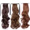 18/22'' 30-Inch Synthetic Hair Fiber Heat-Resistant Straight Hair With Ponytail Fake Hair Chip-In Hair Extensions Ponytail Tail view 2