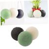 Cabilock 3pcs Natural Facial Cleansing Sponges Round Shape for Gentle Daily Exfoliation and Skin Care Black Green White and Biodegradable Face Wash Tools view 2