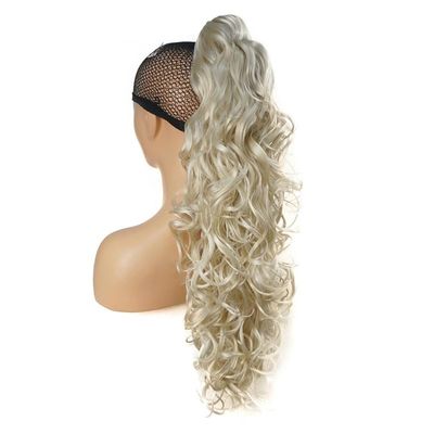 30" Long Curly Ponytail Clip In Claw Ponytail Hair Extension Synthetic Hairpiece 2With A Jaw/Claw Clip