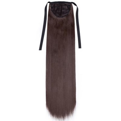 18/22'' 30-Inch Synthetic Hair Fiber Heat-Resistant Straight Hair With Ponytail Fake Hair Chip-In Hair Extensions Ponytail Tail
