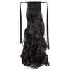 18/22'' 30-Inch Synthetic Hair Fiber Heat-Resistant Straight Hair With Ponytail Fake Hair Chip-In Hair Extensions Ponytail Tail view 1