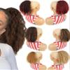 24Inch Kinky Curly Ponytail Long Wave Ponytail Wrap Hair Around Ponytail Clip In Synthetic Hair Extensions Natural Hairpiece view 2