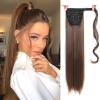 24" Synthetic Hair Wrap Around Ponytail Long Straight For Women Natural False Fake Hair Ponytail Clip In Hair Extensions view 2