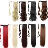 24" Synthetic Hair Wrap Around Ponytail Long Straight For Women Natural False Fake Hair Ponytail Clip In Hair Extensions view 4