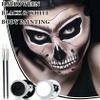 Black White Face Body Paint Set,Oil Based Face Painting Kit,Special Effects Halloween SFX Makeup Kit with 2 Brushes,Halloween Face Paint Palette Kit for Clown Zombie Halloween Cosplay Makeup view 2