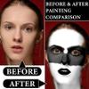 Black White Face Body Paint Set,Oil Based Face Painting Kit,Special Effects Halloween SFX Makeup Kit with 2 Brushes,Halloween Face Paint Palette Kit for Clown Zombie Halloween Cosplay Makeup view 3