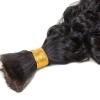10inch Loose Wave Human Hair Bulk for Braiding Wet and Wavy Extensions Natural Black 2Bundles Human Bulk Braiding Hair for Micro Braids No Weft Weaving100g/Bundle view 4