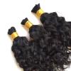 10inch Water Wave Human Hair Bulk for Braiding Wet and Wavy Extensions Natural Black 1Bundle Human Bulk Braiding Hair for Micro Braids No Weft Weaving100g/Bundle view 3