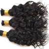 10inch Water Wave Human Hair Bulk for Braiding Wet and Wavy Extensions Natural Black 1Bundle Human Bulk Braiding Hair for Micro Braids No Weft Weaving100g/Bundle view 4