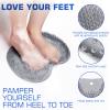 SZZYXD 2PACK Shower Foot Scrubber Mat Back Washer Back Exfoliating Bath Wash Pad Wall Mounted Slip Suction Cups Foot Scrubber for Use in Shower Cups Foot Cleaner for Men and Women view 2
