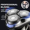 Head Shavers for Bald Men, Wet Dry Waterproof Electric Shaver For Men Wet Dry Beard Electric Razor Facial Shaving Machine Rechargeable Lcd (Color : Green box) view 2