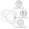 5Pcs Crystal Clear PVC Travel Toiletry Bag Kit for Women Men, Waterproof Vinyl Packing Organizer Storage Bags with Zipper Handle Straps, Cosmetic Pouch Carry on Airport Airline Compliant Bag Handbag view 3