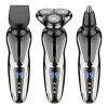 Head Shavers for Bald Men, 3 in 1 Electric Shaver Nose Hair Trimmer USB Rechargeable Portable Razor 3D Floating Blade Digital Display Shaving Beard Machine view 1
