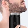 Almencla Portable Shaver Men Beard Shaver Compact Father's Day Gift Powerful Wet and Dry Use Men Electric Razor Electric Shaver for Car Home Travel view 2