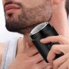 Almencla Portable Shaver Men Beard Shaver Compact Father's Day Gift Powerful Wet and Dry Use Men Electric Razor Electric Shaver for Car Home Travel view 3