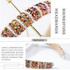 Sinalty Rhinestone Headbands Bling Crystal Beaded Headband Thick Padded Hairbands Fashionable Handmade Hair Accessories for Women (Charm) view 4