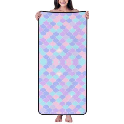 BIVIEL Mermaid Tattoo Water-Absorbent Coral Fleece, Light, Soft and Fluffy, Cloud-Like Touch, Decorate Your Quality Home.
