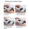 Electric, Rechargeable Men Electric Hair Clipper Trimmer Double Razors Reciprocating Shaver for Hair Cutting view 3